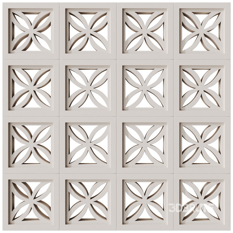 Modular Wall 21 Clover White by Tesselle Image 1