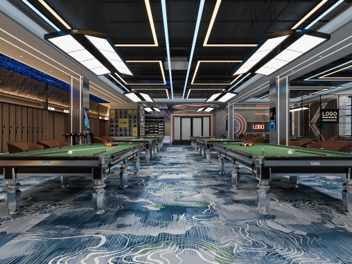 Modern billiard hall