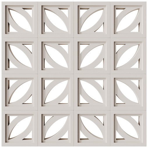 Modular Wall 20 Petal White by Tesselle