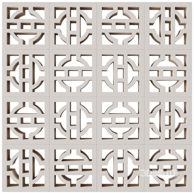 Modular Wall 19 Lantern White by Tesselle Image 1