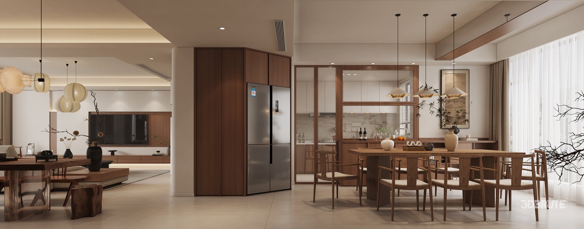 Japanese Living Room Dining Room Image 4