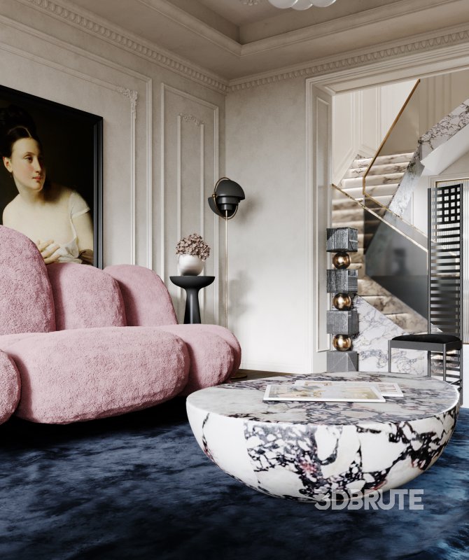 Luxurious living room and dining room Image 7