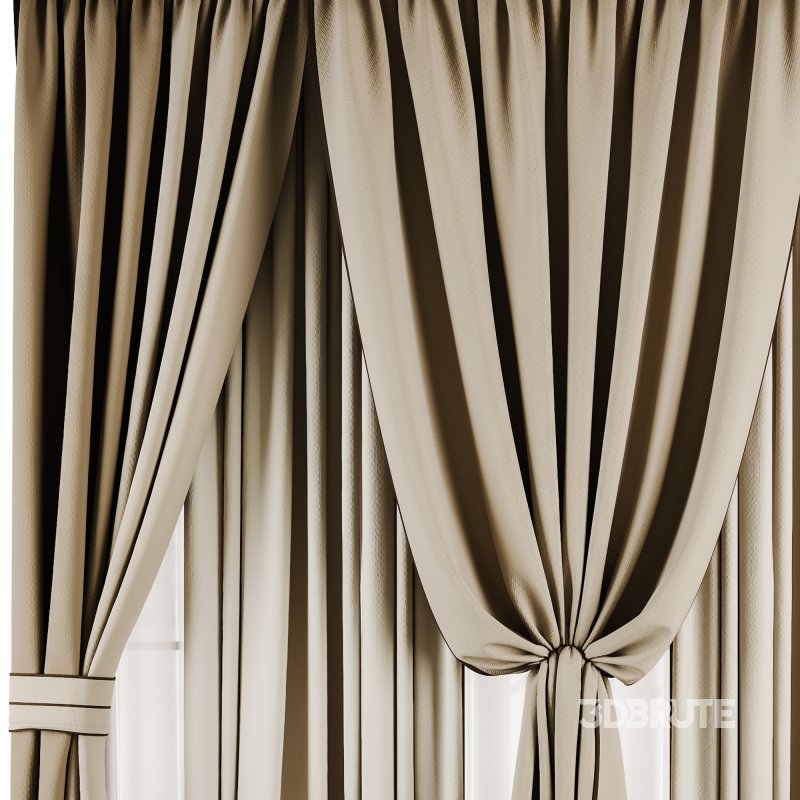 Silk and Cotton Curtain Set 65 Image 3