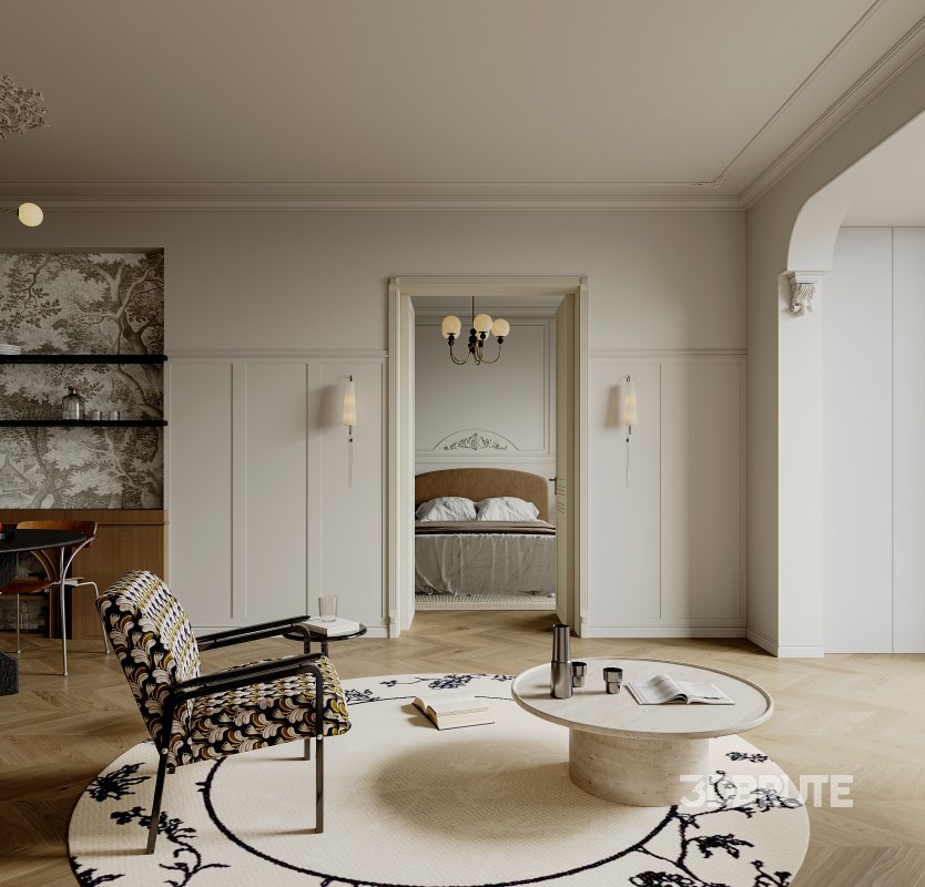 Luxurious living room and dining room bedroom Image 4