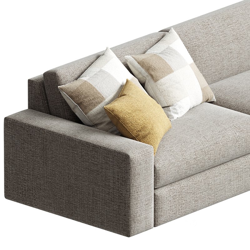 Kipton Wide Arm Three Piece Modular Sofa Image 6