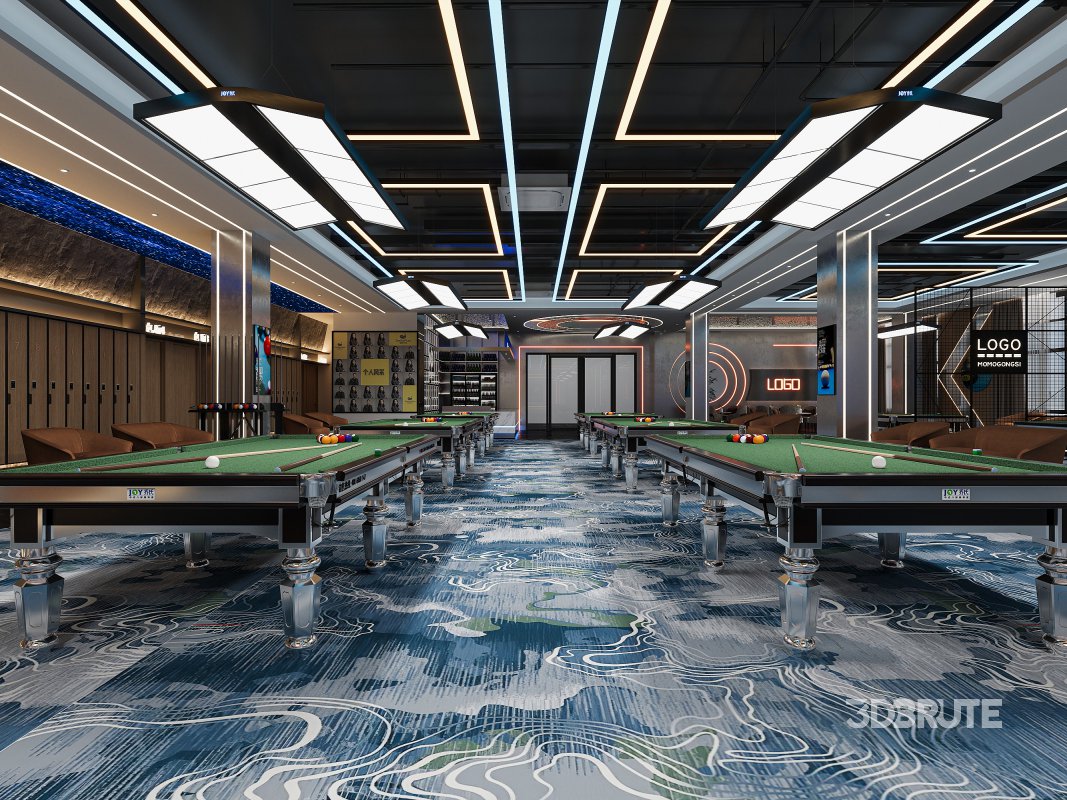 Modern billiard hall Image 1