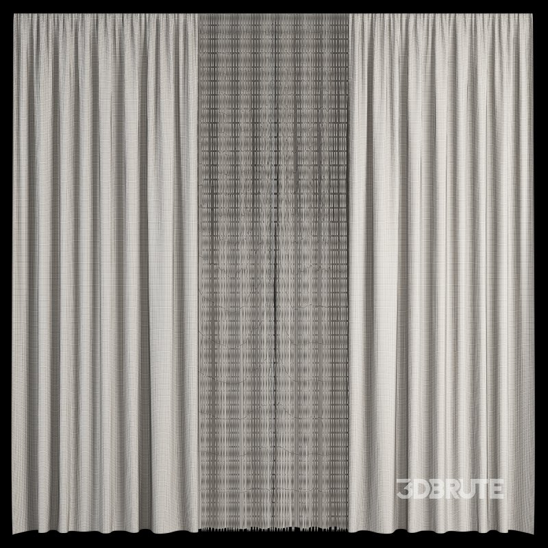 Silk and Wooden String Curtain 056 Image 5