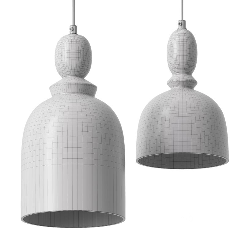 Zara Large and Small Ceramic Pendant Lamps Image 4