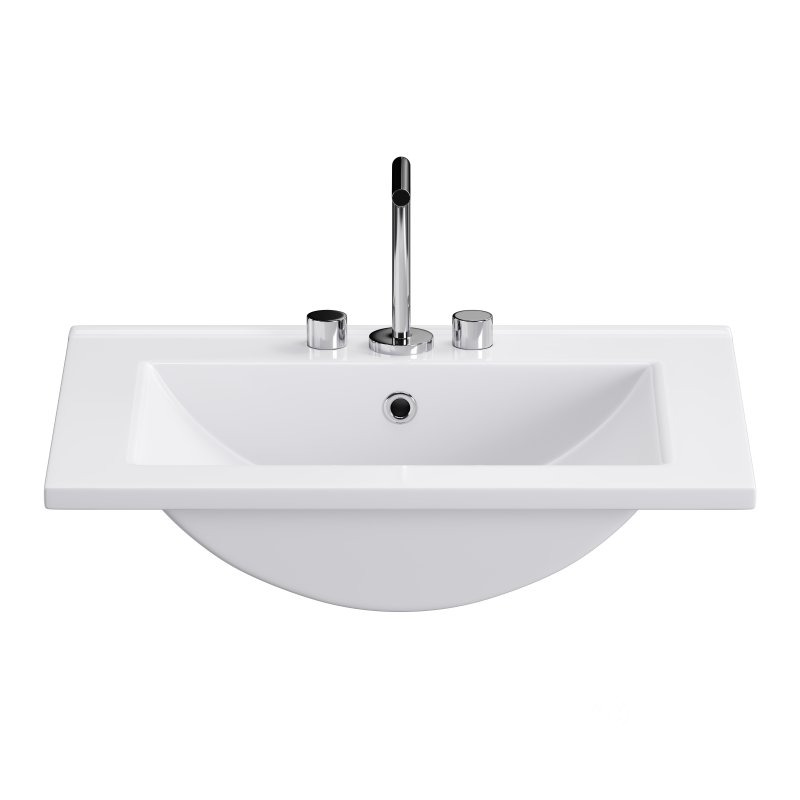 Drop In Sink Self Rimming for Bathroom Image 2