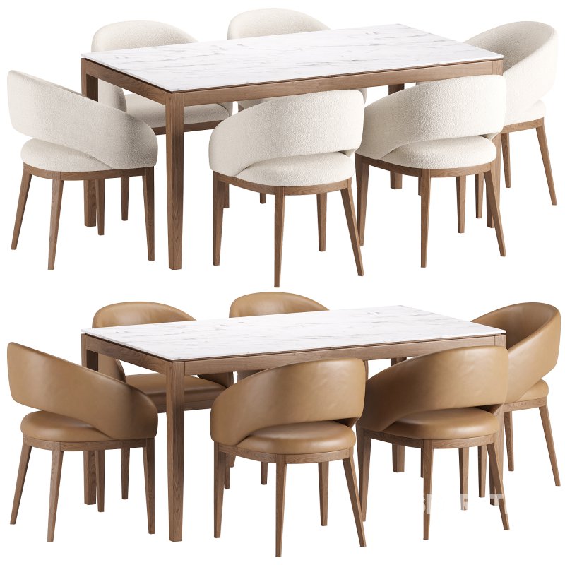 Allen Chair 2 and Jackson Dining Table Image 5