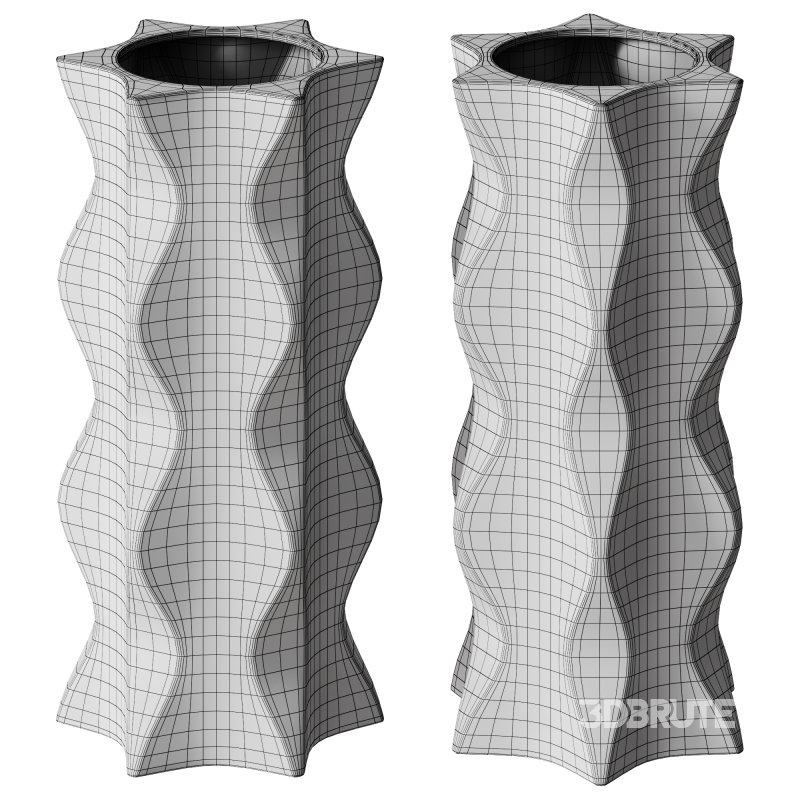 Ceramic Vase Ripple Series By The Feelter Image 4