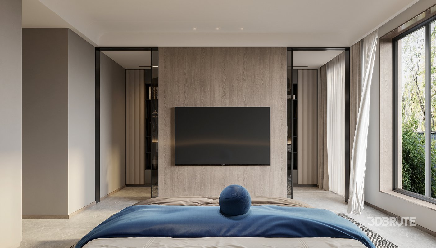 modern bathroom and bedroom Image 4