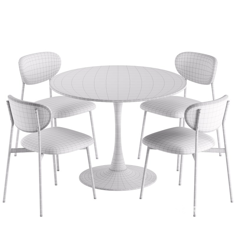 Evan Chair and Tulip Table Image 6