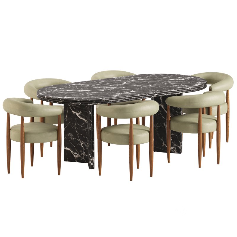 Fergus Dining Chair and Rosaline Dining Table Image 3