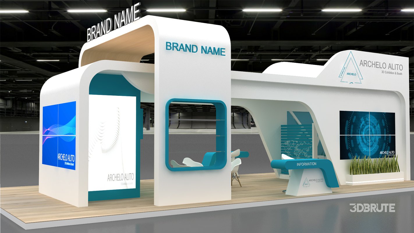3d exhibition booth stand tradeshow Image 2