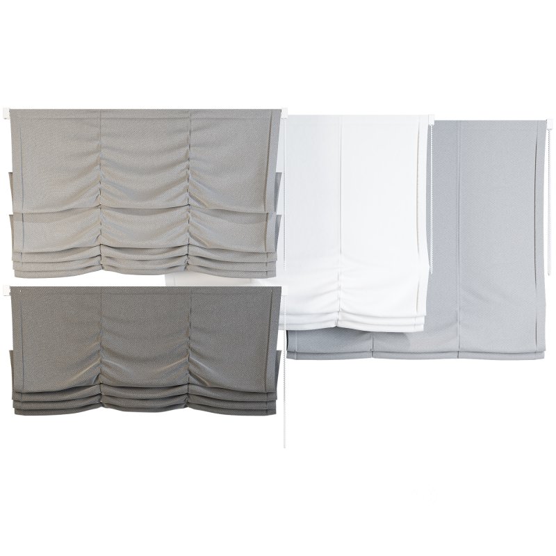 Roman Blinds Curtain Set 047 Image 1