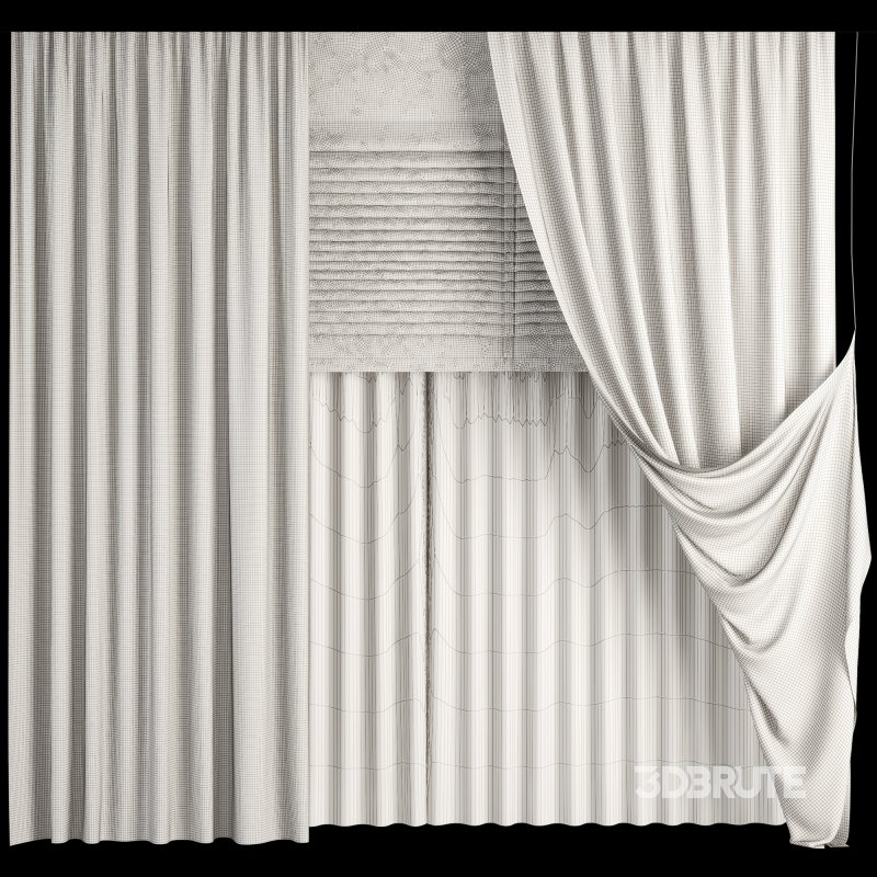 Silk and Cotton Curtain Set 57 Image 5