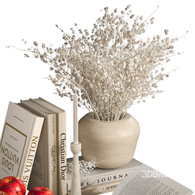 Decorative Set with Apples and Flowers 02 Image 3