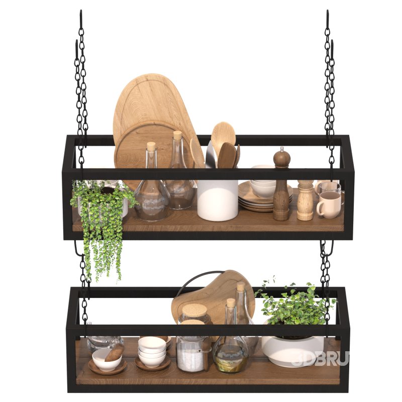 Hanging Cube Floating Shelves Ceiling Image 5