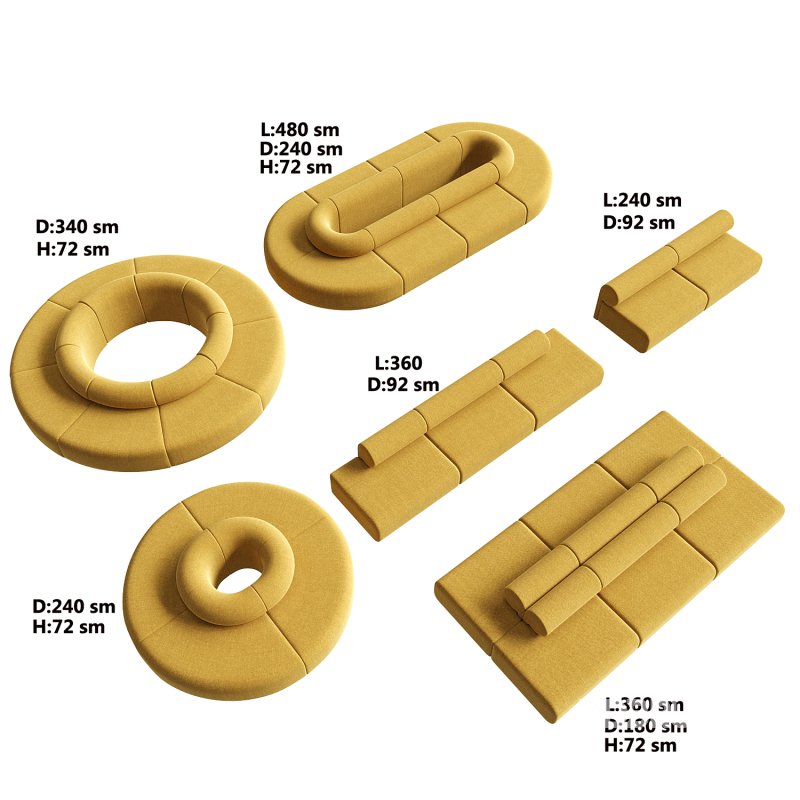 Nuans Design Moon Sofas Image 2