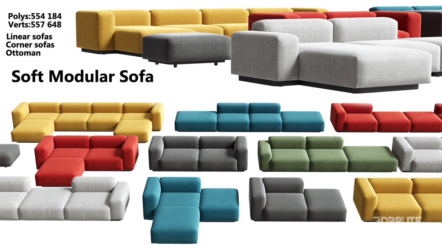 Soft Modular Sofa Image 6