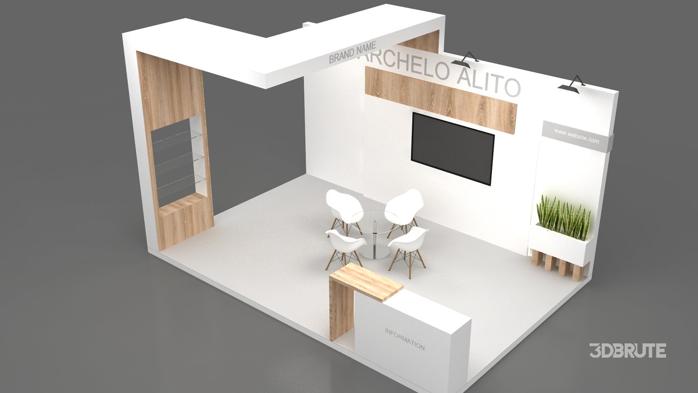 3d exhibition booth stand Image 6