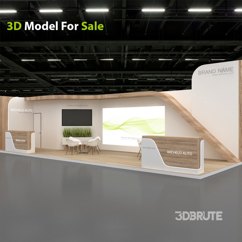 3d exhibition booth stand tradeshow Image 6