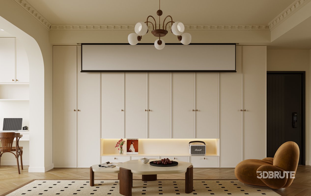 Luxurious living room and dining room kitchen Image 6