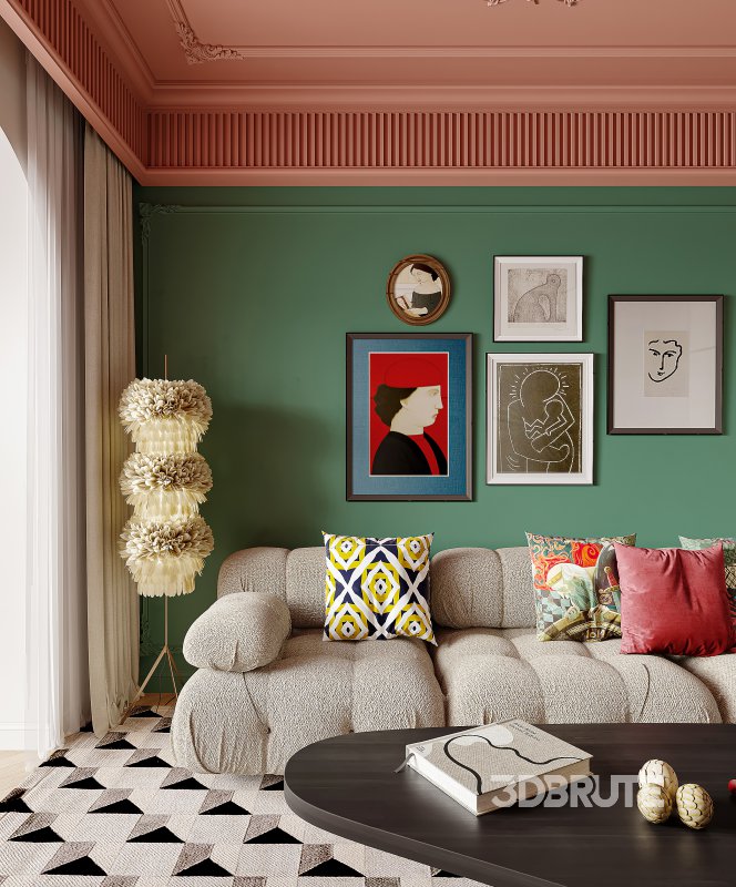 Luxurious living room and dining room Image 3