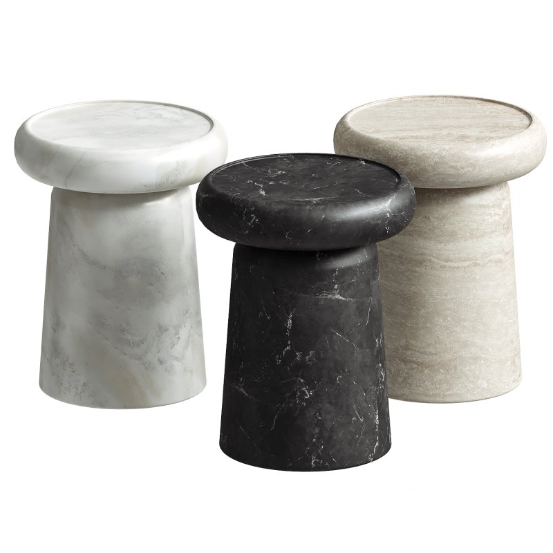 Nissa Black Marquinia Marble Medium Side Table by Ivan Colominas Image 4