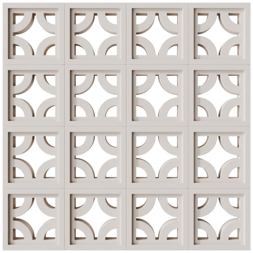 Modular Wall 18 Roundabout White by Tesselle