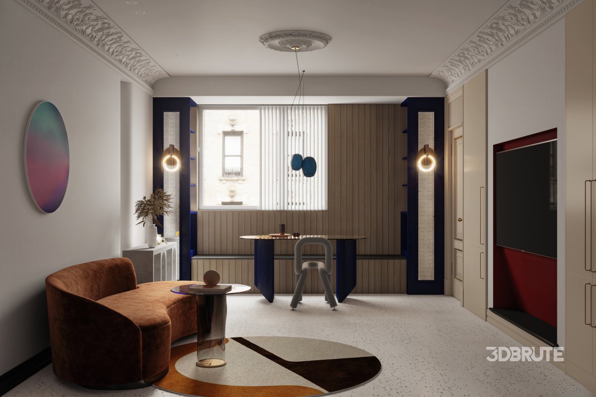 Luxurious living room and dining room Image 2