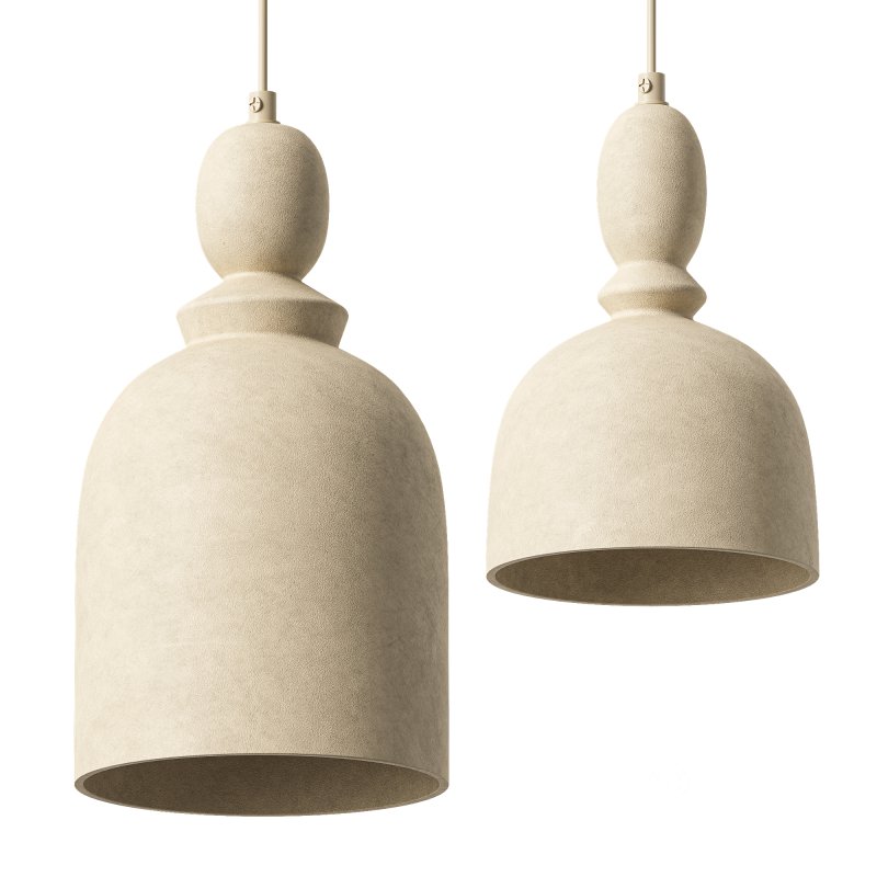Zara Large and Small Ceramic Pendant Lamps Image 2