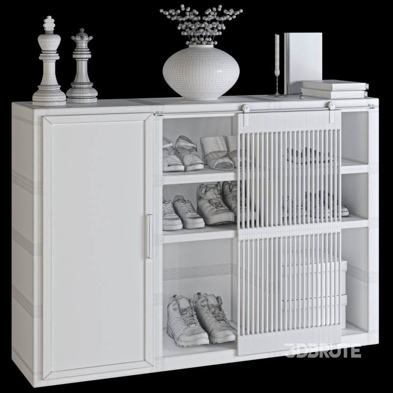 Minimals Shoes Cabinet Set 02 Image 6