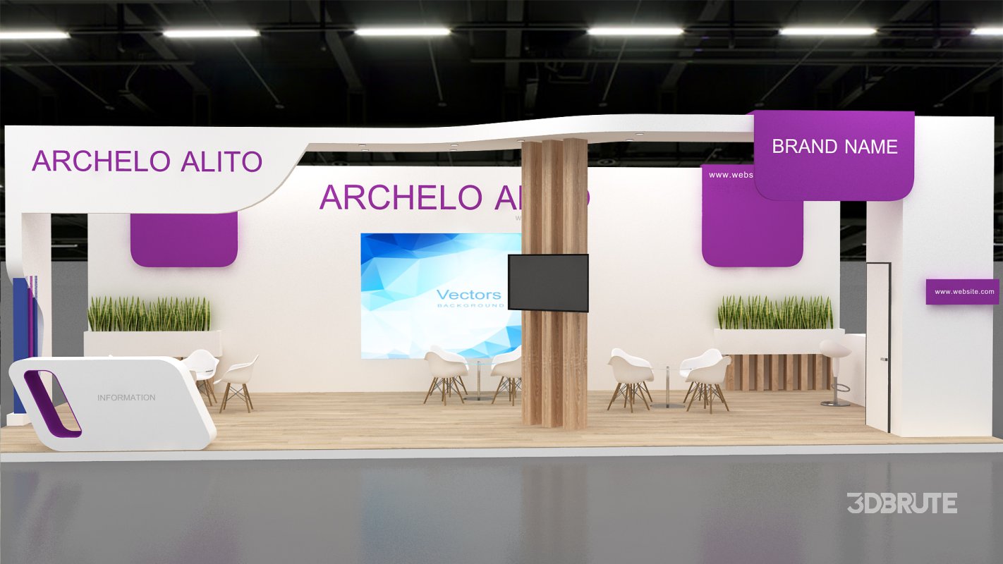3d exhibition booth stand Image 6
