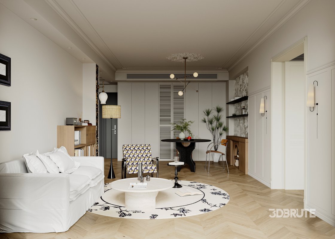 Luxurious living room and dining room bedroom Image 5