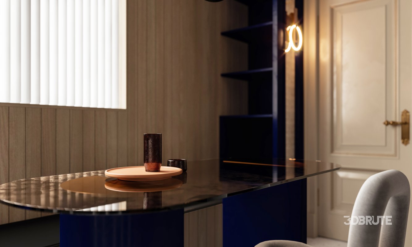 Luxurious living room and dining room Image 7