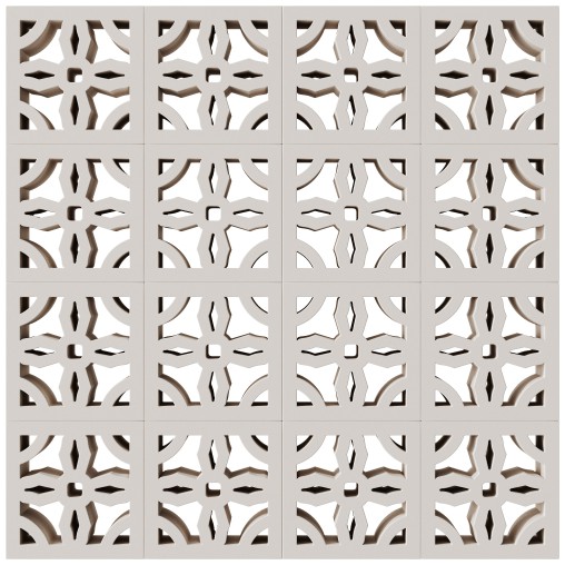 Modular Wall 23 Mission White by Tesselle