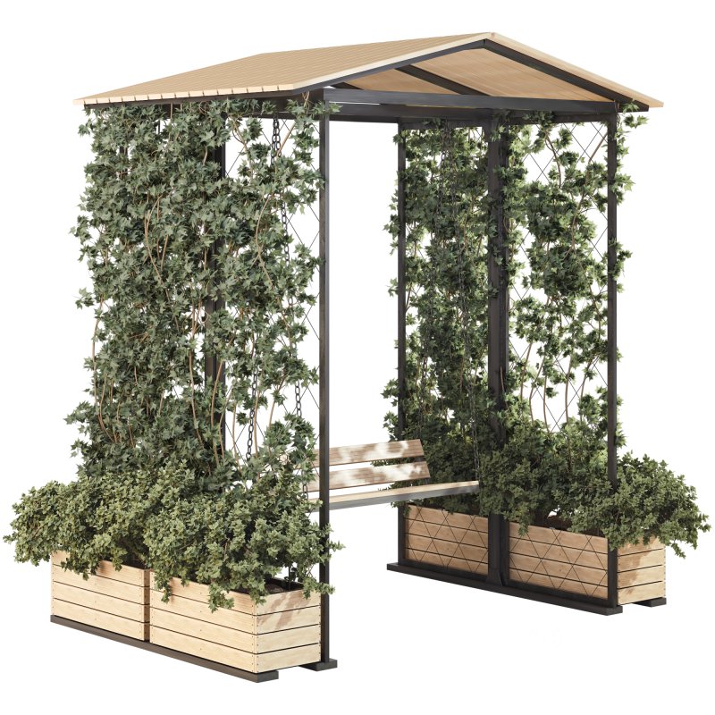 Ivy Plants Garden and Gazebo Swing 02 Image 2
