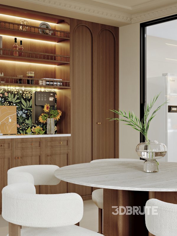 Luxurious living room and dining room Image 6