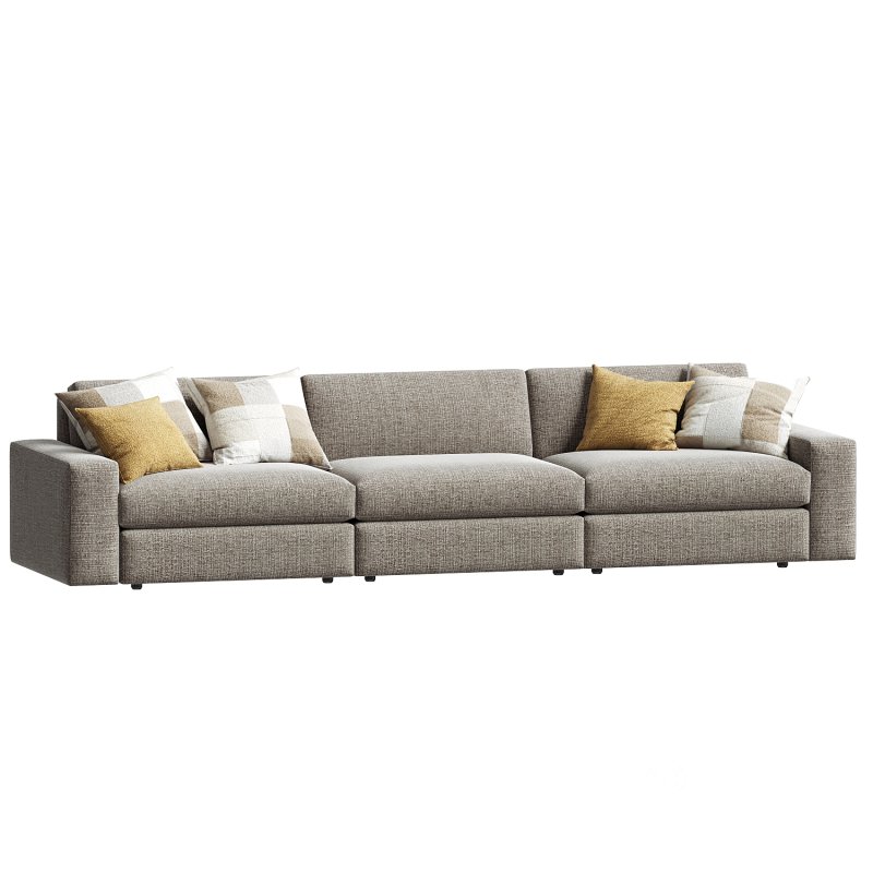 Kipton Wide Arm Three Piece Modular Sofa Image 3