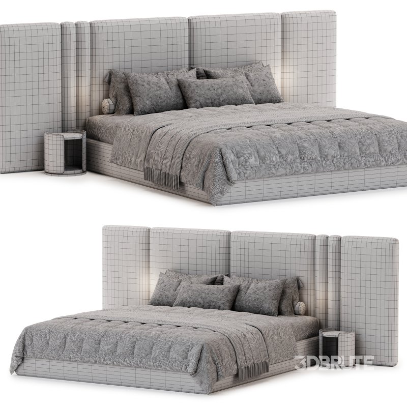 Clerigos Beige Double Bed Image 4