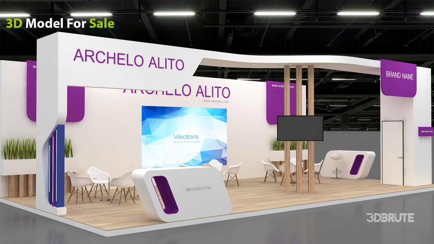 3d exhibition booth stand Image 10