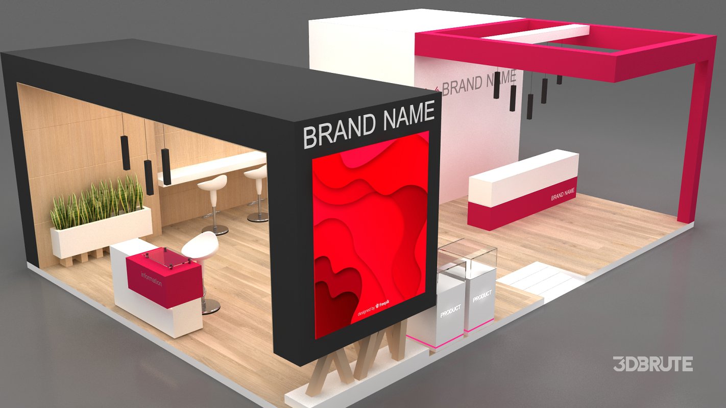 3d model exh booth Image 6