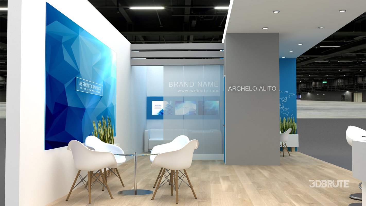 3d model exhibition stand Image 2