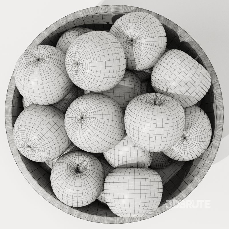 Low Glass Bowl Centerpiece with Yellow Apples Image 4