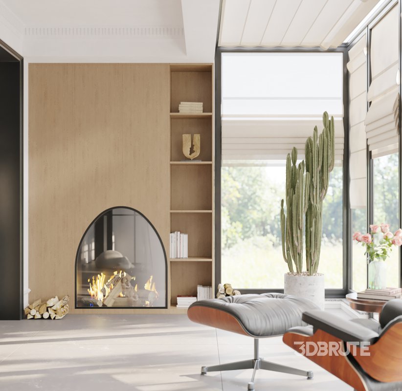 Luxurious living room and dining room Image 11