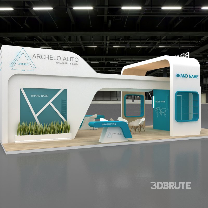 3d exhibition booth stand tradeshow Image 6