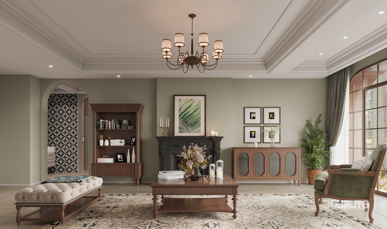 American Living Room Dining Room Image 3