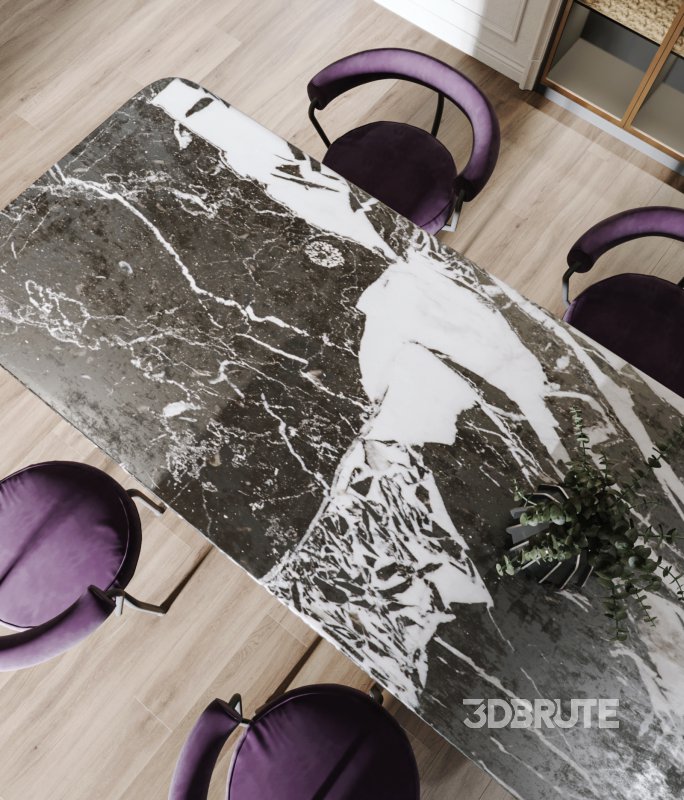 Luxurious living room and dining room Image 4